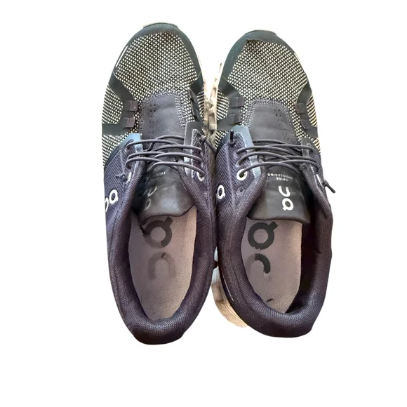 On Running Black and White Cloudrunner Athletic Sneakers - Picture 6 of 11